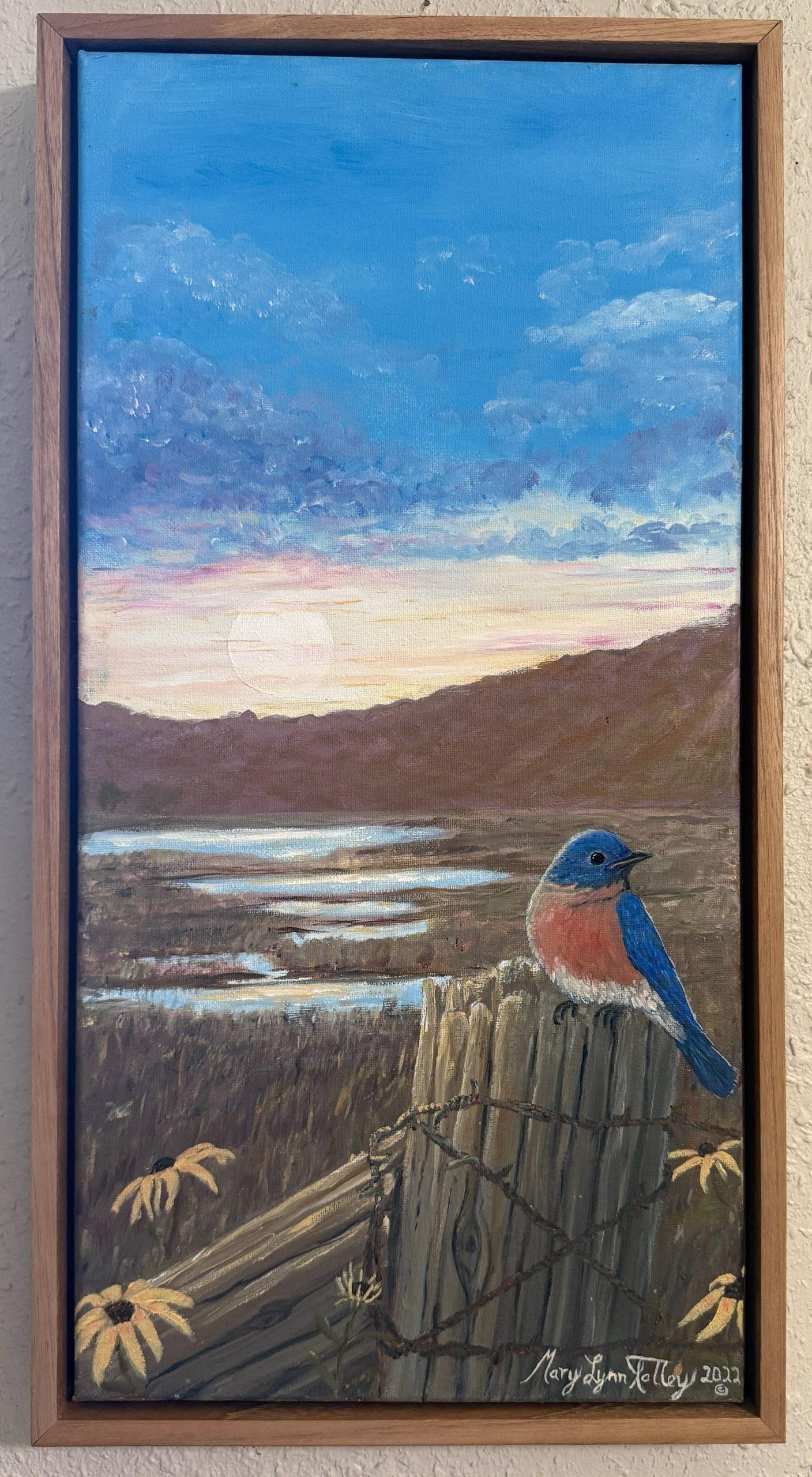 Framed Bluebird